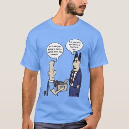 Rant Cartoon Men's Blue Tシャツ