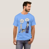 Rant Cartoon Men's Blue Tシャツ (正面フル)