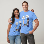 Rant Cartoon Men's Blue Tシャツ (ユニセックス)