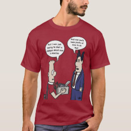 Rant Cartoon Men's Maroon長袖シャツ Tシャツ