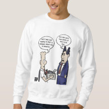 Rant Cartoon Men's White Sweatshirt