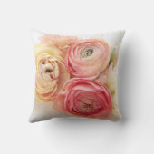 ranunculus暖かい色の装飾用クッション クッション (裏面)