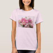 Ranunculus、その他の春の花の女性Tシャツ Tシャツ (正面)