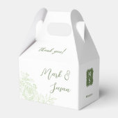 Ranunculus 結婚's Thank You Fever Box (Green) フェイバーボックス (正面サイド)