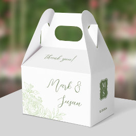 Ranunculus 結婚's Thank You Fever Box (Green) フェイバーボックス