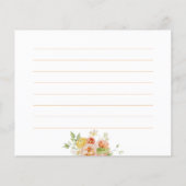 Ranunculus Bridal Shower Recipe Card (裏面)