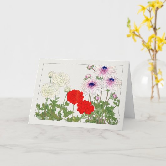 Ranunculus by谷上湖南 カード (黄色い花)