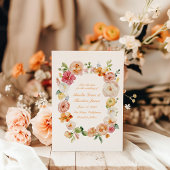 Ranunculus Citrus Summer Wedding Save the Date 招待状