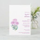 Ranunculus Fully Customizableブライダルシャワー 招待状 (スタンド正面)