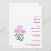 Ranunculus Fully Customizableブライダルシャワー 招待状 (正面/裏面)
