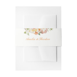 Ranunculus Summer Garden Invitation Belly Band 招待状ベリーバンド