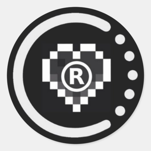 raoo401バッジステッカー ラウンドシール (正面)