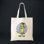 Rap-tile Funny Reptile Lizard Pun トートバッグ<br><div class="desc">Rap-tile Funny Reptile Lizard Pun features a totally cool gecko lizard looking really chill rappin to his favorite song. Cute Pun gift for family and friends who love rapping reptile puns.</div>