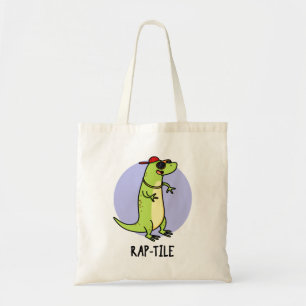 Rap-tile Funny Reptile Lizard Pun トートバッグ