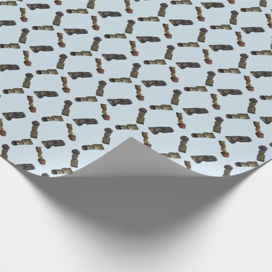 Rapa Nuiの覆い1 ラッピングペーパー (角)