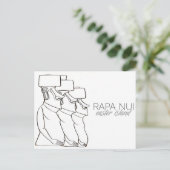 Rapa Nui / Easter Island Travel Postcard ポストカード (スタンド正面)