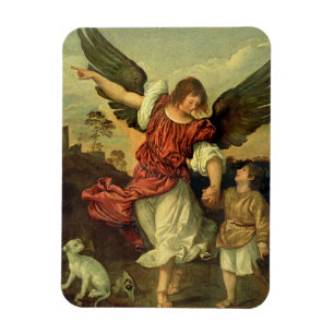 Raphaelおよびトビアス1507-8年(パネルの油) マグネット