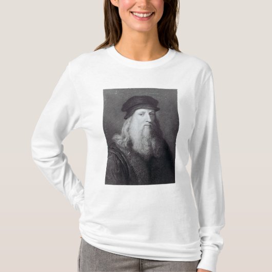 Raphaelによって刻まれるレオナルド・ダ・ヴィンチ Tシャツ (正面)