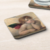 RaphaelによるSistineマドンナからの天使 コースター (左側)