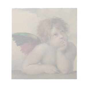 RaphaelによるSistineマドンナからの天使 ノートパッド