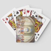 Raphaelのアテネの学校(プラトンおよびアリストテレス) トランプ (裏面)