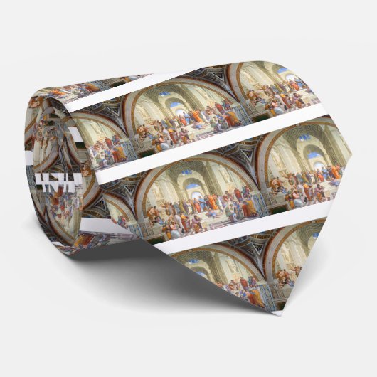 Raphaelのアテネの学校(プラトンおよびアリストテレス) ネクタイ (ロール)