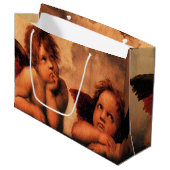 Raphaelの天使の天使の芸術 ラージペーパーバッグ (正面アングル)