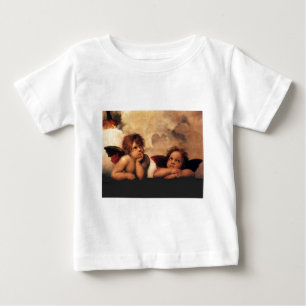 Raphaelの天使Sistineマドンナ2つの天使 ベビーTシャツ