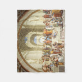 Raphael -アテネ1511年の学校 フリースブランケット (正面)