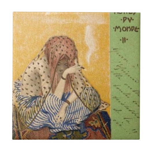 Raphael Kirchnerによる世界のタバコ タイル (正面)