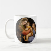 Raphael , Madonna della seggiola コーヒーマグカップ (左)