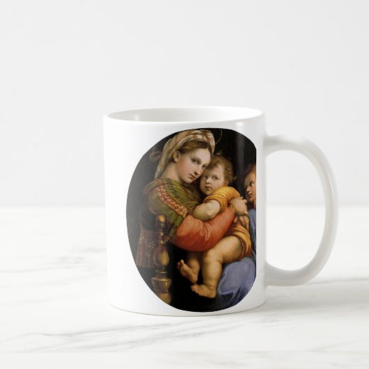 Raphael , Madonna della seggiola コーヒーマグカップ (右)
