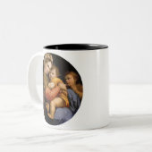 Raphael , Madonna della seggiola ツートーンマグカップ (正面左)