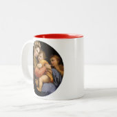 Raphael , Madonna della seggiola ツートーンマグカップ (正面左)