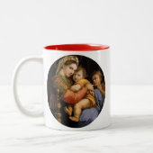 Raphael , Madonna della seggiola ツートーンマグカップ (左)