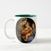 Raphael , Madonna della seggiola ツートーンマグカップ (左)