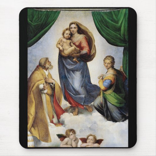 Raphael , Sistine Madonna マウスパッド (正面)