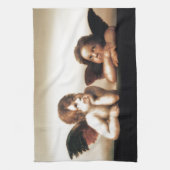 Raphael Sistine Madonnasの天使のバージョン2 キッチンタオル (縦)