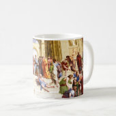 Raphael, The School of Athens (1509) コーヒーマグカップ (正面右)