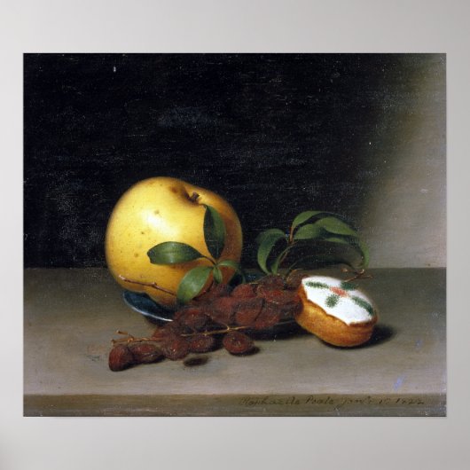 Raphaelle Peale Still Life with Cake ポスター (正面)