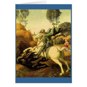 Raphael's "セントジョージおよびドラゴン" (1505年頃)