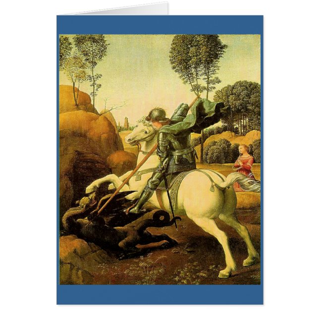 Raphael's "セントジョージおよびドラゴン" (1505年頃) (正面)