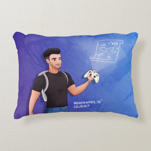 Raphael's Quest – 公式Youtubeチャンネル アクセントクッション (正面)