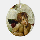 Raphael's "Sistineマドンナ"の詳細(1513年頃) セラミックオーナメント (左)