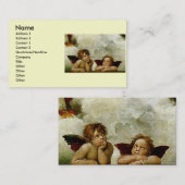 Raphael's "Sistineマドンナ" (1513年頃) (詳細) 名刺 (正面/裏面)