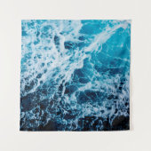 Rapid sea while sailing ship. Dramatic and picture タペストリー (正面)