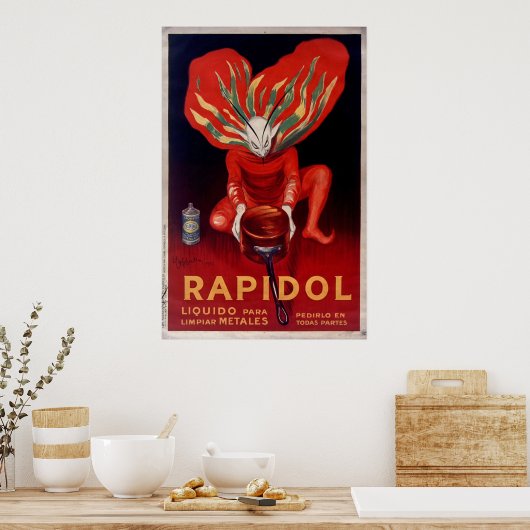 Rapidol, Metal Polish Spanish Advertising ポスター (キッチン)