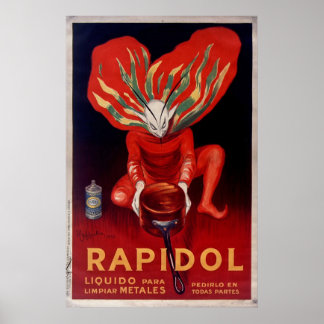 Rapidol, Metal Polish Spanish Advertising ポスター