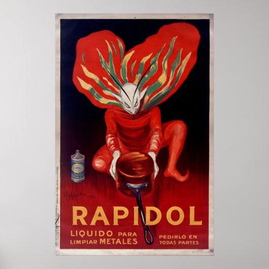 Rapidol, Metal Polish Spanish Advertising ポスター (正面)