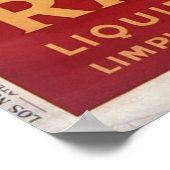 Rapidol, Metal Polish Spanish Advertising ポスター (角)